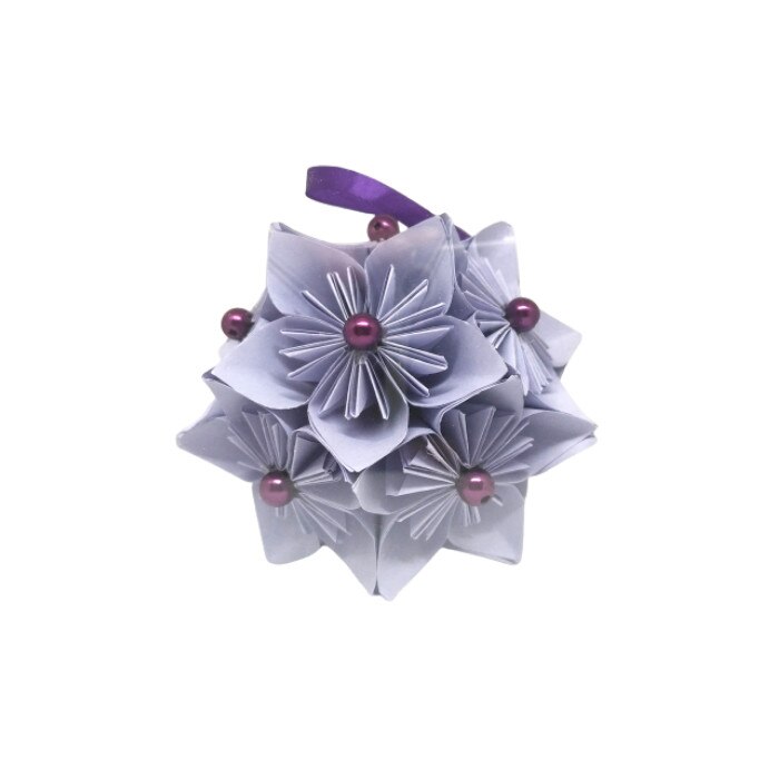 Glob Kusudama - all light purple